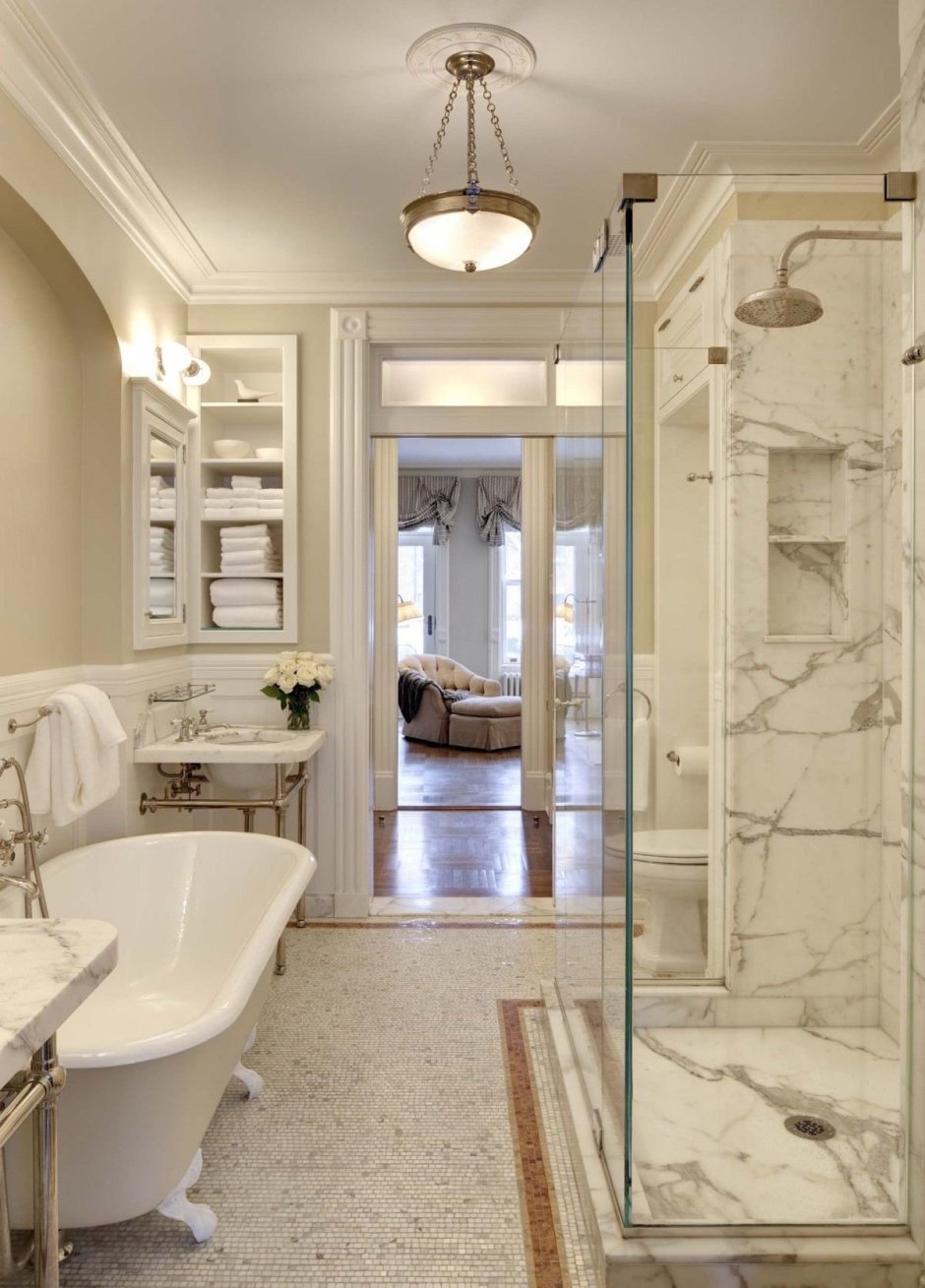 Проходная ванная комната