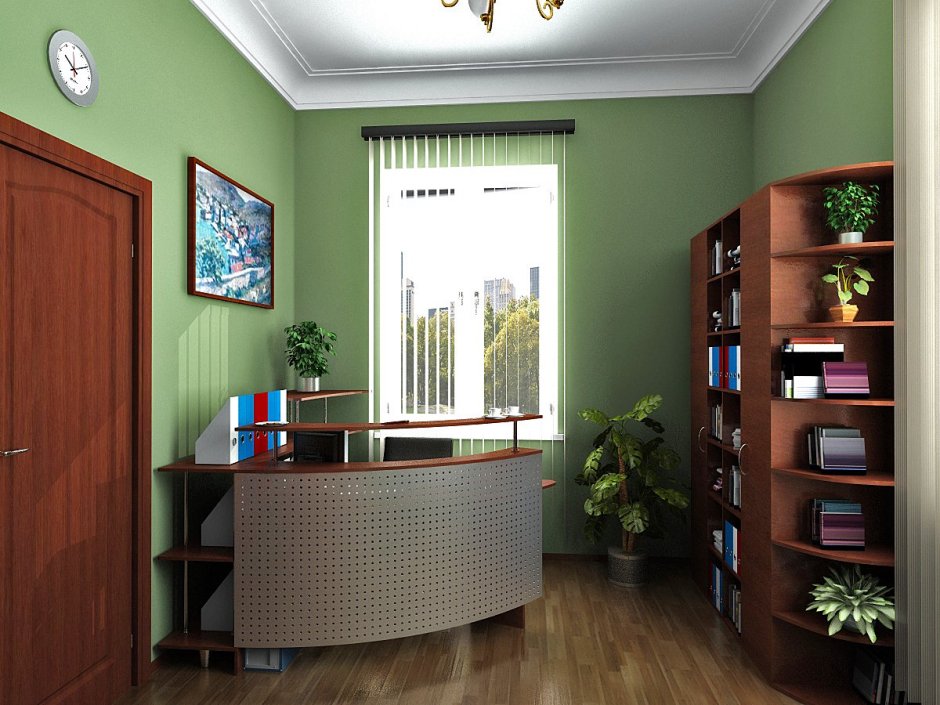 Интерьер кабинета в офисе