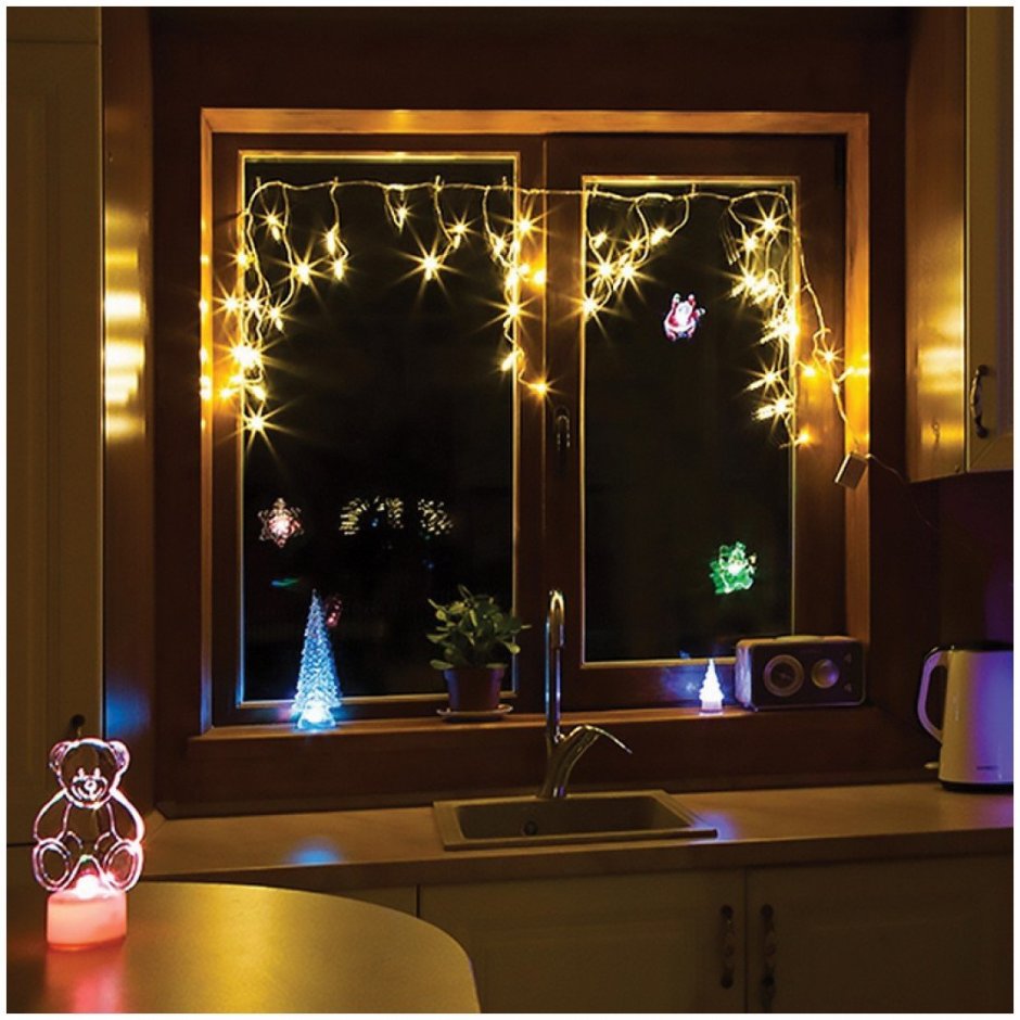 Набор кухня цвет гирлянд теплый бел Neon-Night 500-006