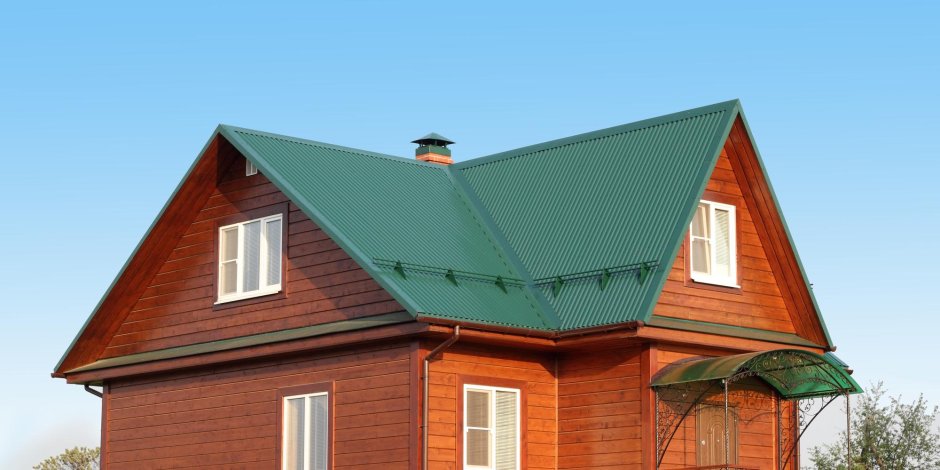 Зеленая крыша профнастил