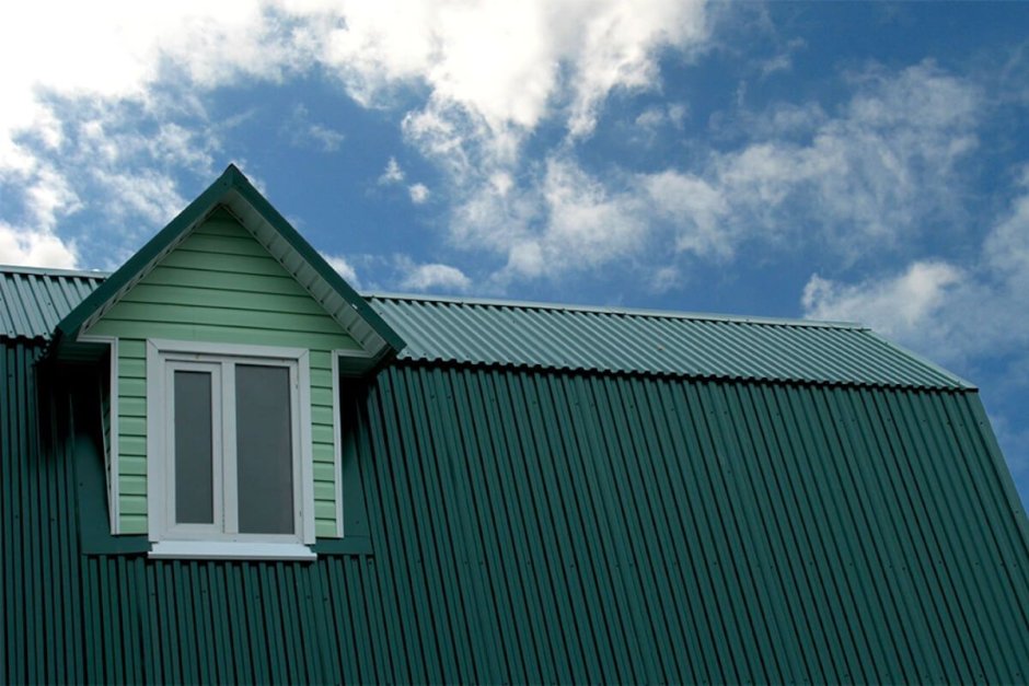 Крыша профлист с35 RAL 6005 Гранд лайн