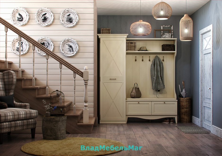 Прихожая для большой семьи