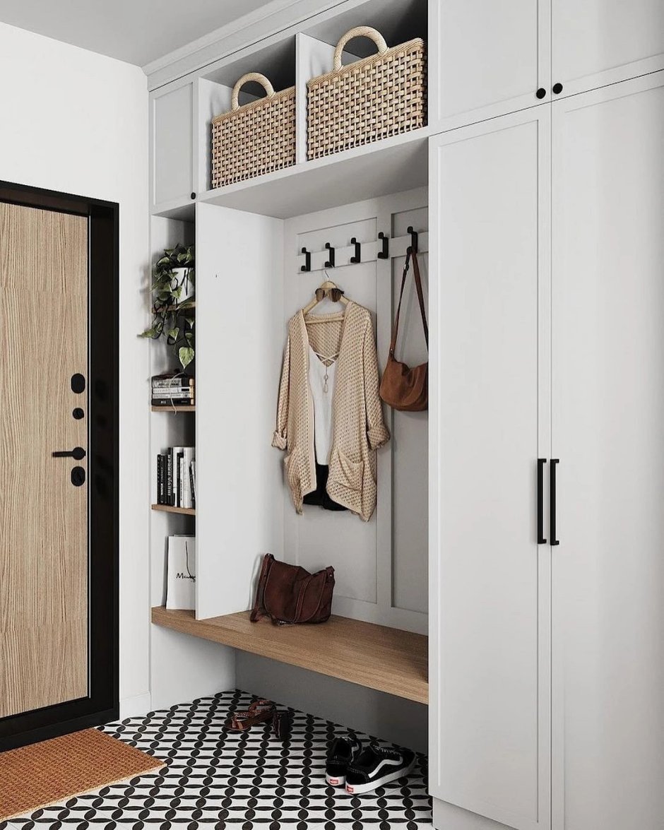 Прихожая в стиле Сканди