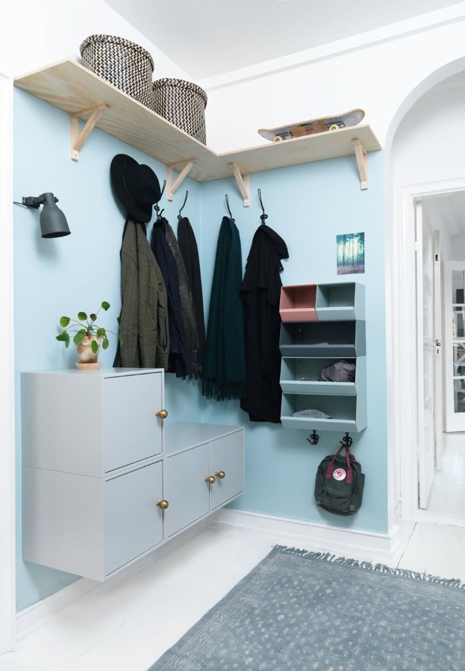 ЧУСИГ вешалка икеа белая