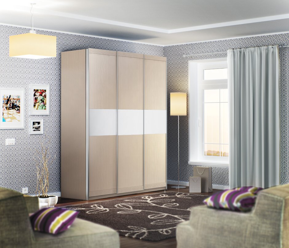 Складные двери для шкафа купе