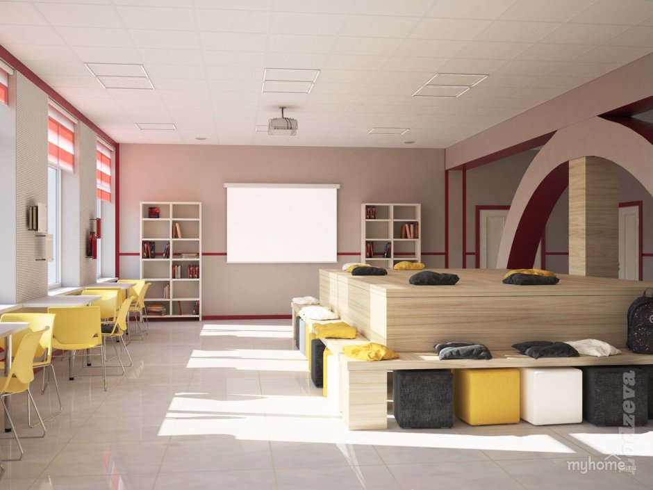 Современная школа интерьер