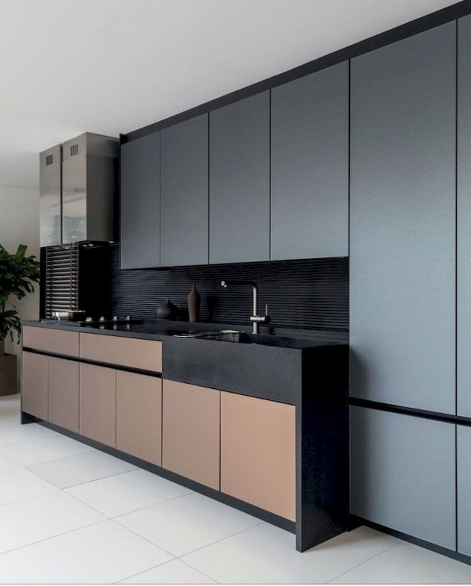 Черный графит Эггер кухни