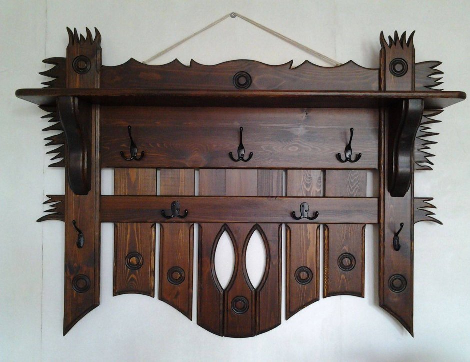 Прихожая из реек деревянных