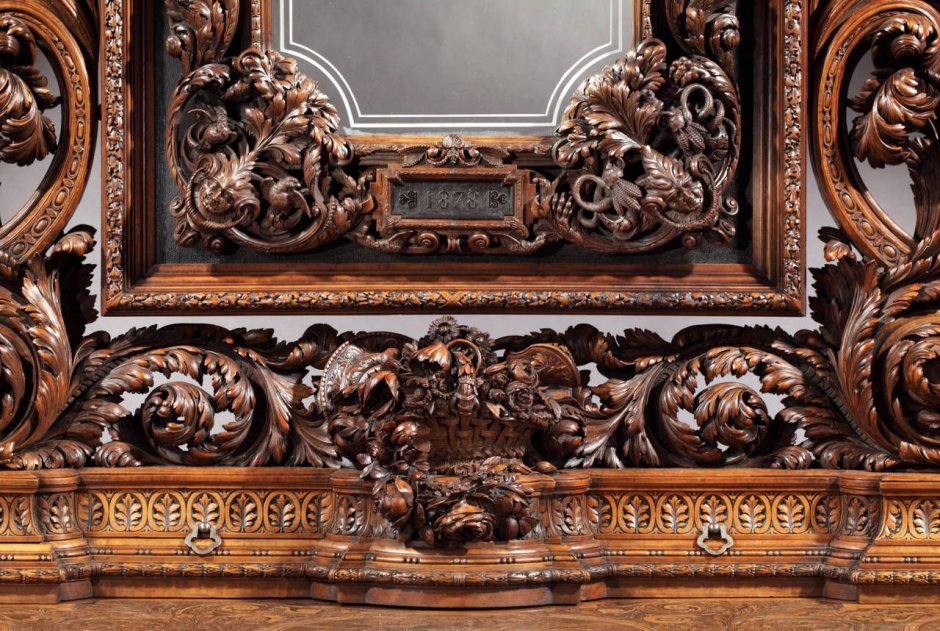 Резьба Барокко Леонардо Мишель зеркала