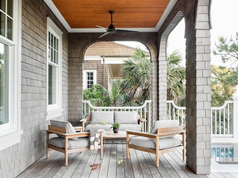 Веранда в американском стиле