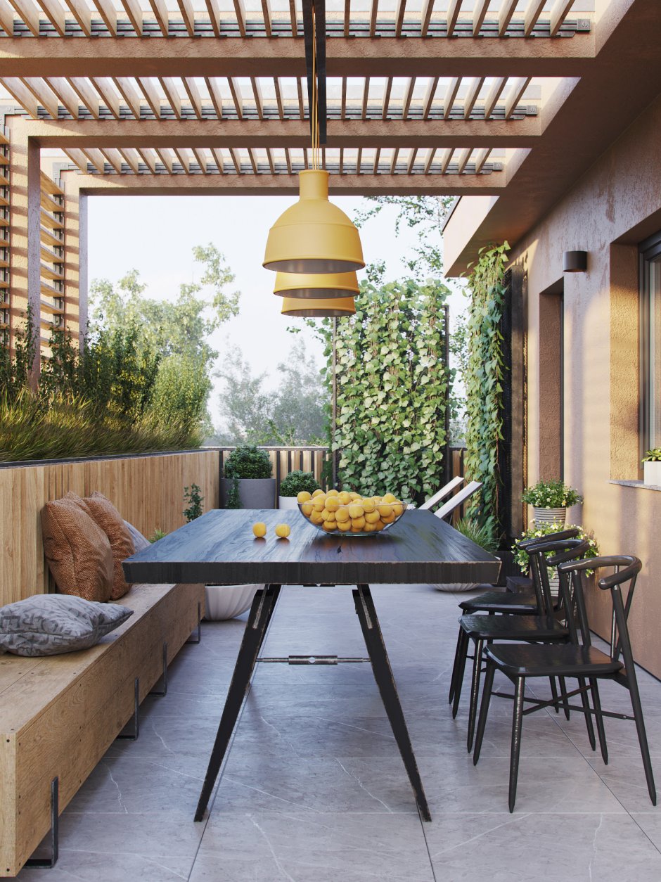 Экостиль веранда