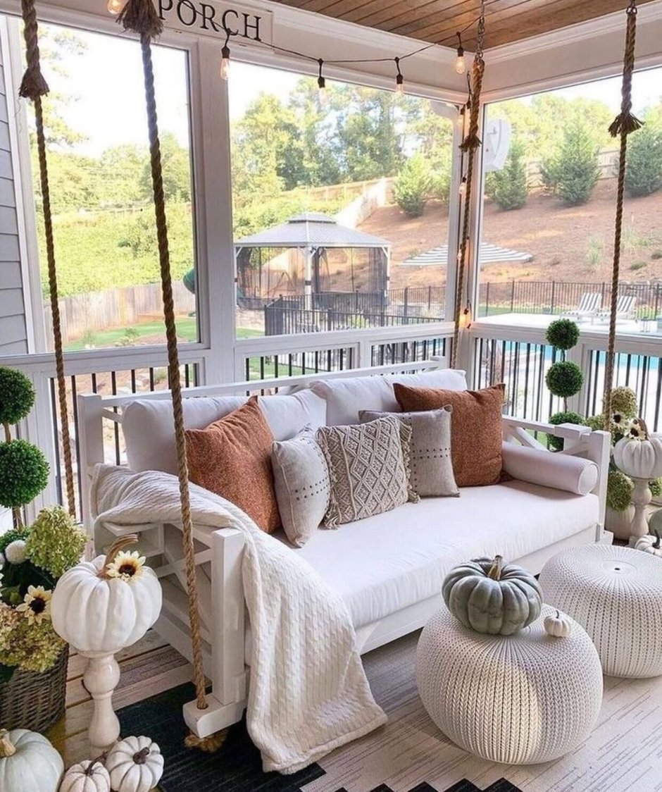 Интерьер веранды