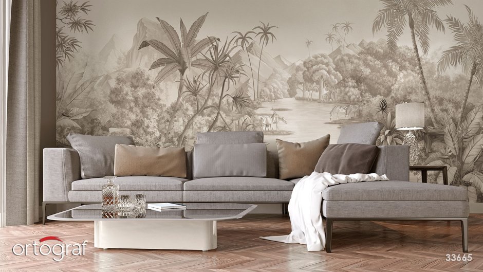 Обои Ортограф в интерьере