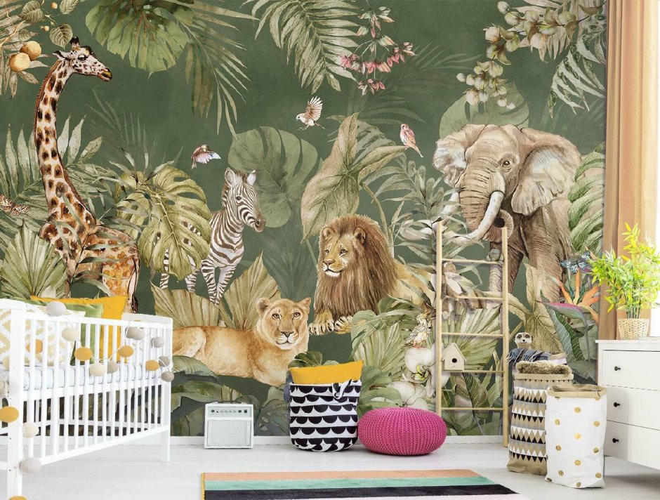 Спальня в тропическом стиле