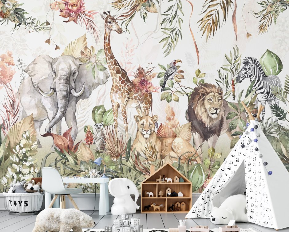 Фотообои фреска тропики