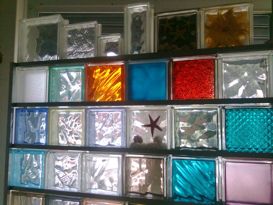 Блоки из стекла декоративное