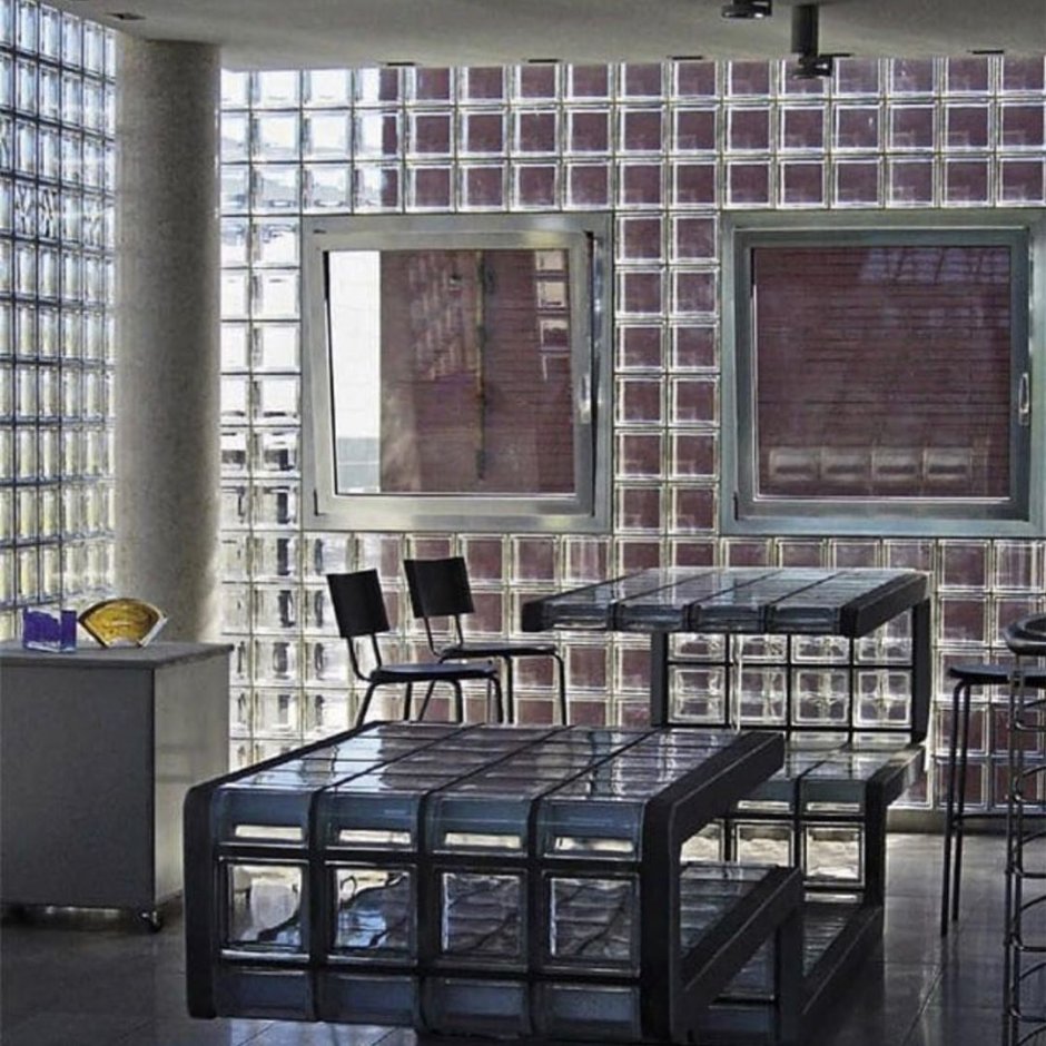 Советские стеклянные блоки в интерьере