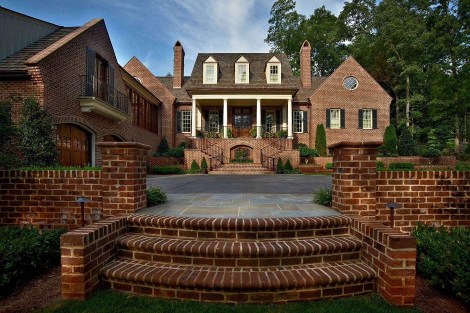 Поместье Англия красный кирпич