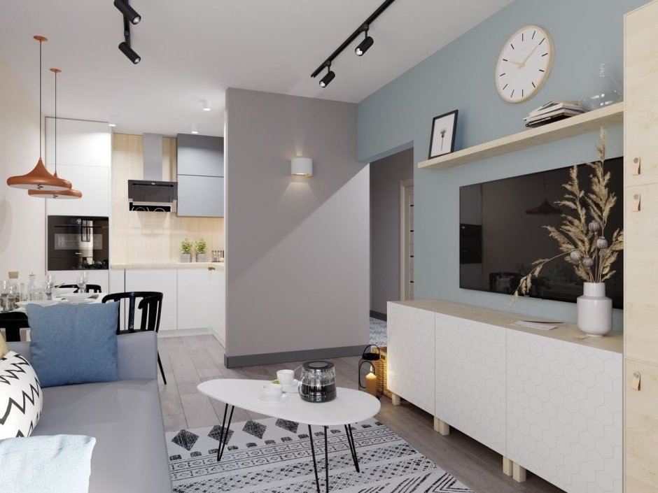 Проект однокомнатной квартиры 39 кв.м