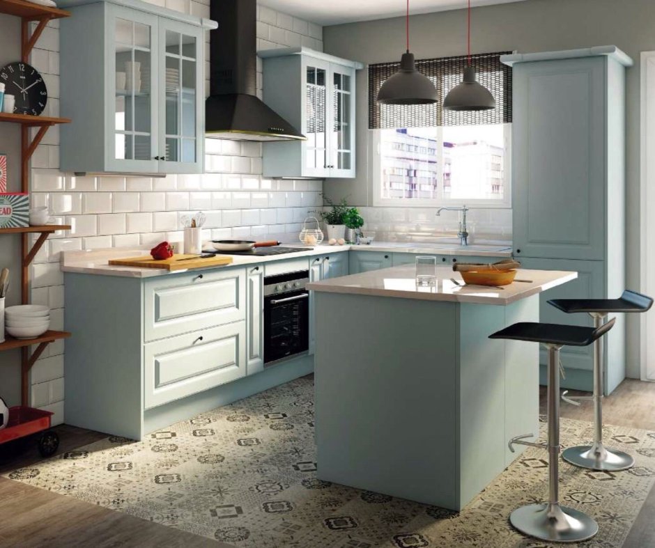 Кухня Ньюпорт белый Леруа