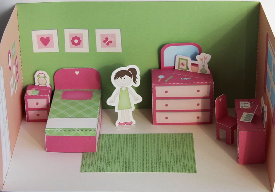 Комната из картона