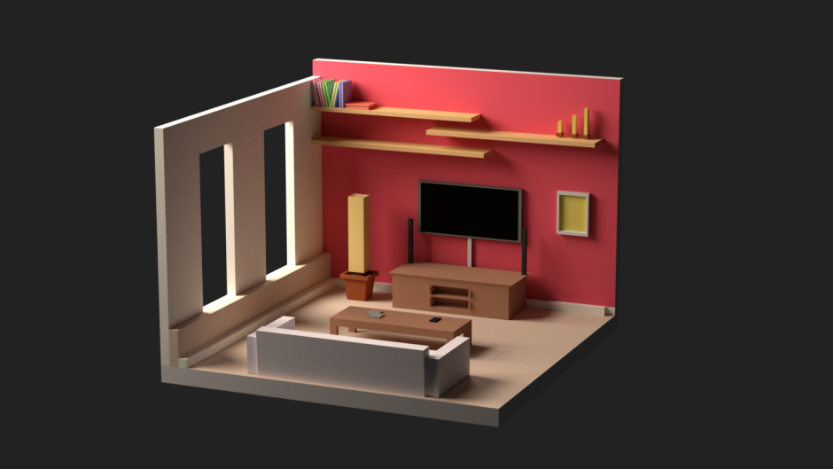 Лоу Поли 3д рум