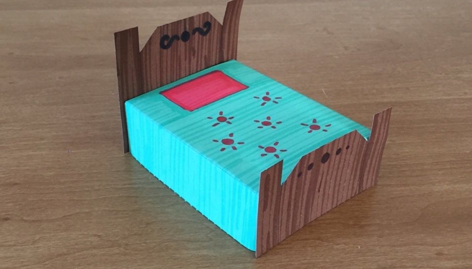 Кровать из бумаги