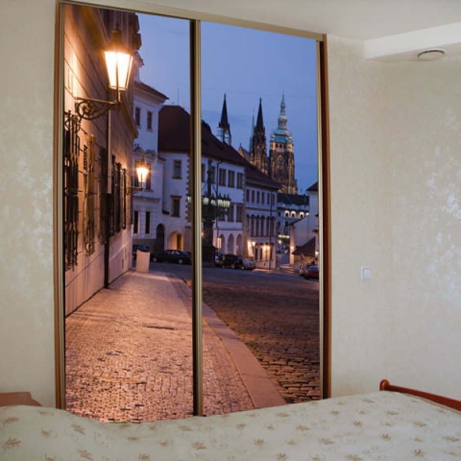 Встроенный шкаф с фотопечатью