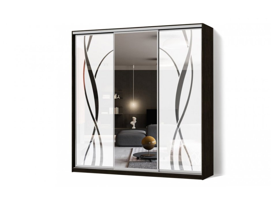 Шкаф купе фасады с зеркалом