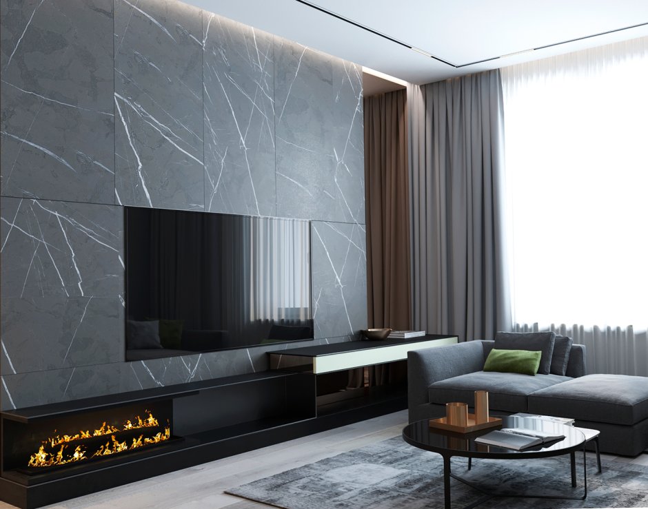 Гостиная с телевизором