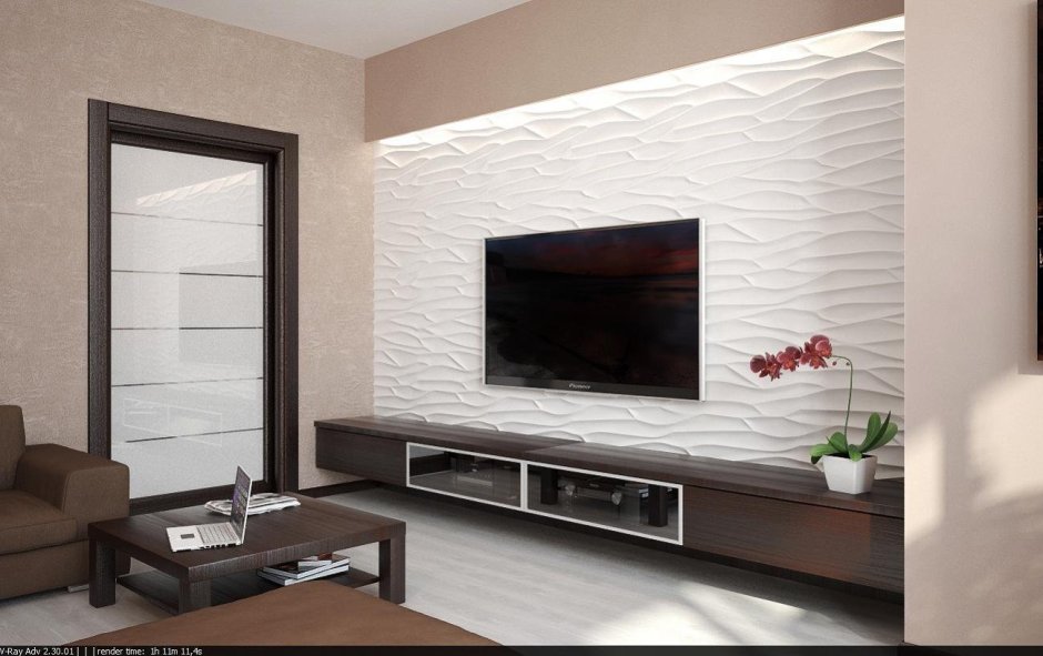 Панель под телевизор на стену