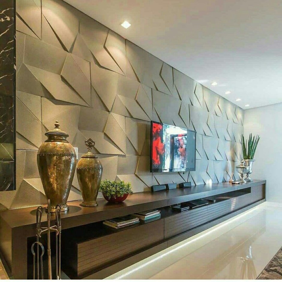 Ниша с подсветкой для телевизора