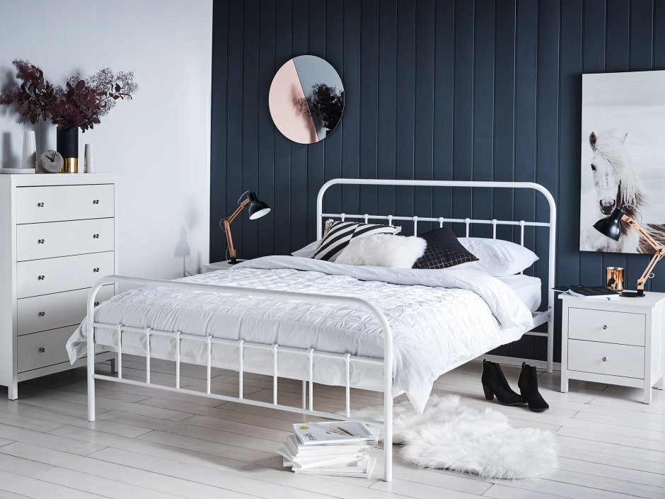 Кровать двуспальная ретро стиль