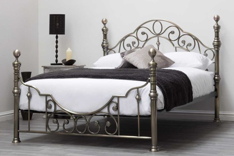 Кровать Victoria 160х200 см Antique Brass