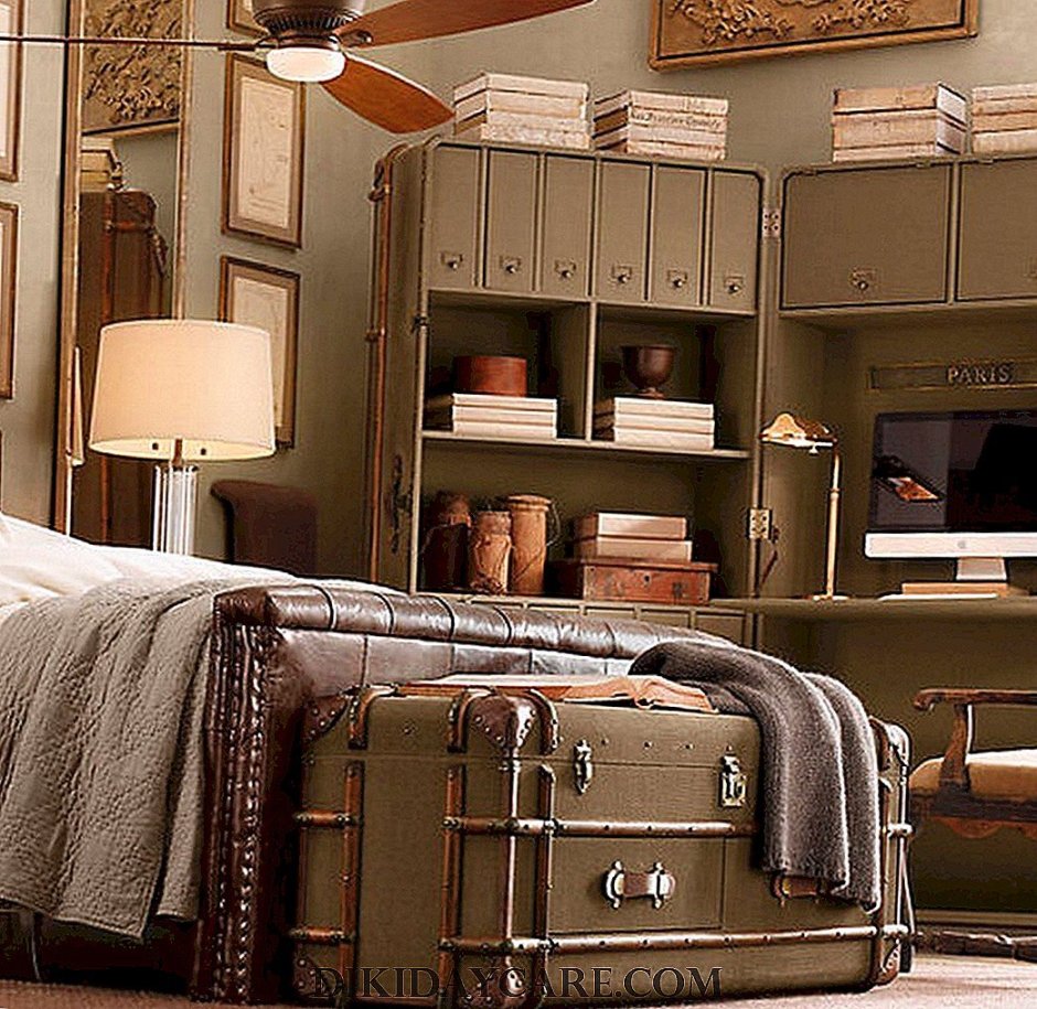 Спальная комната в стиле ретро