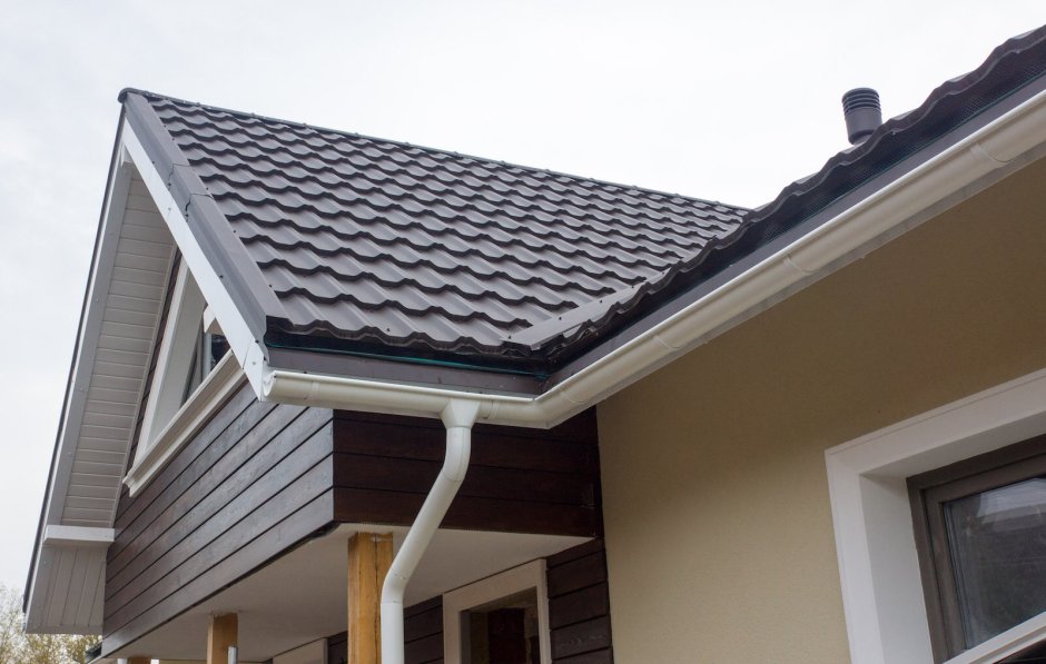 Металлочерепица водосток софит