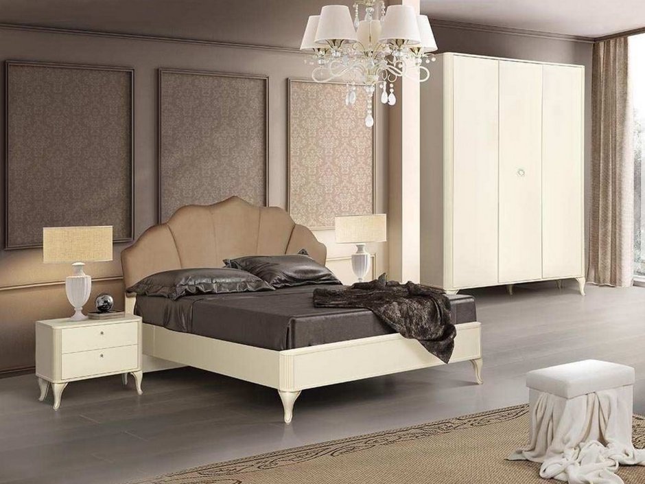 Модульная спальня Стефани бежевый (Олмеко)