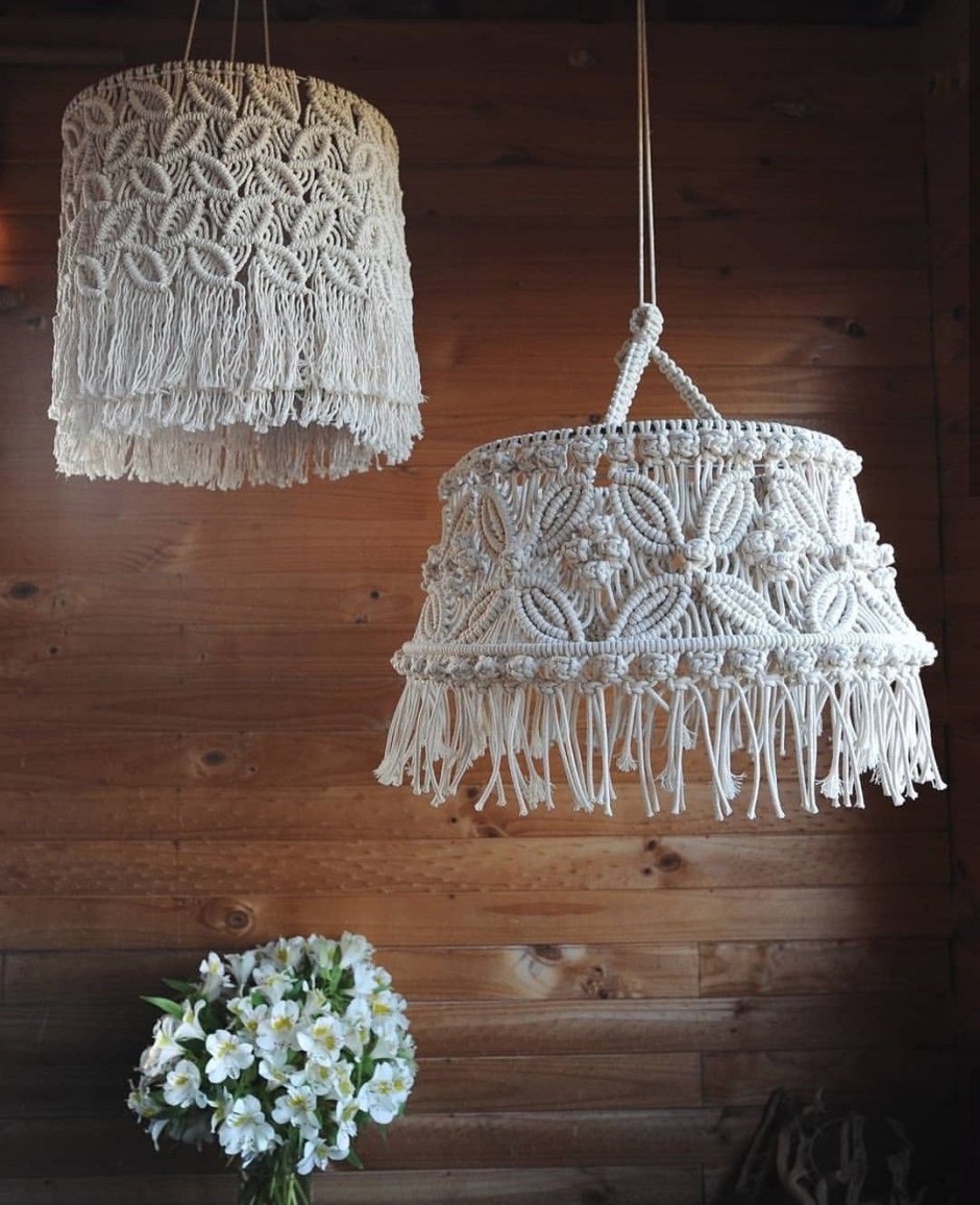 Люстра из макраме