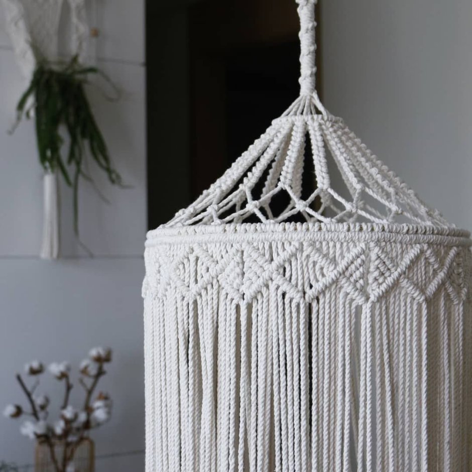 Абажур макраме