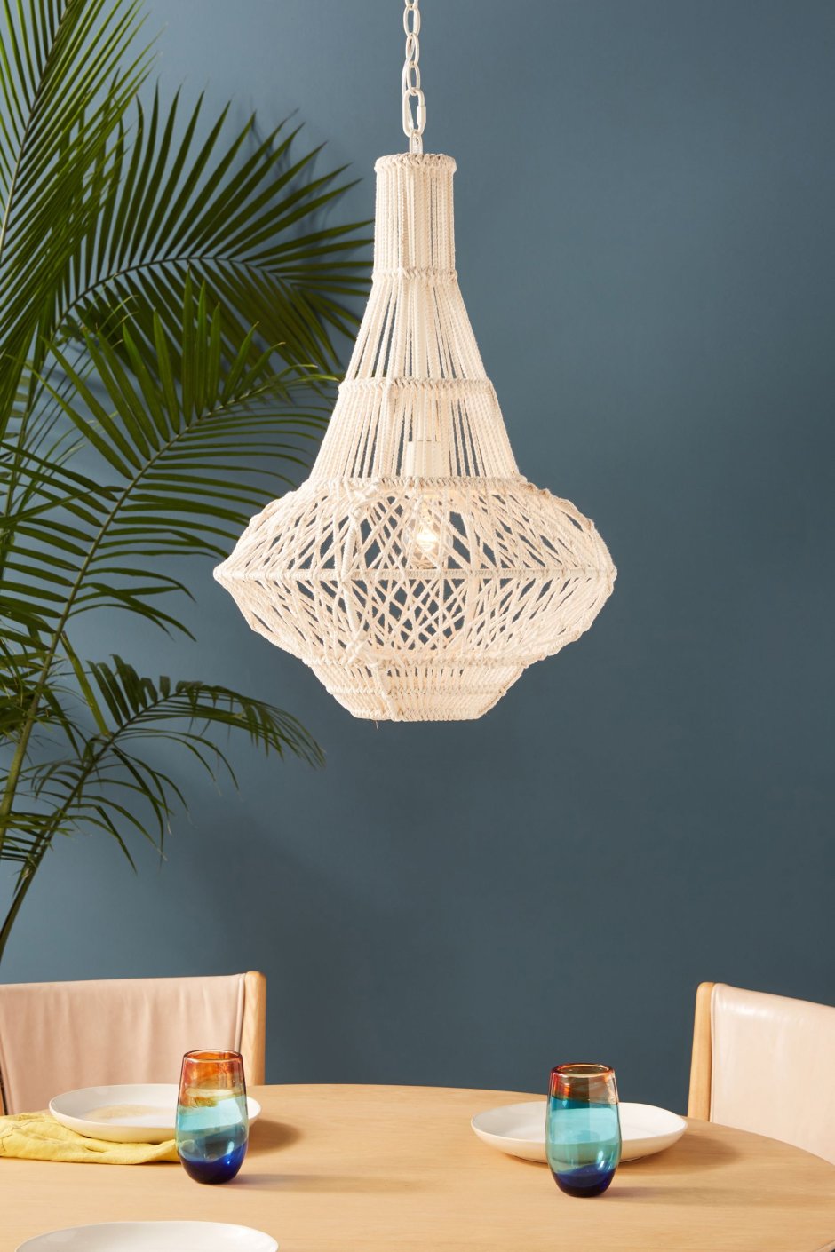 Макраме абажур для настольной лампы