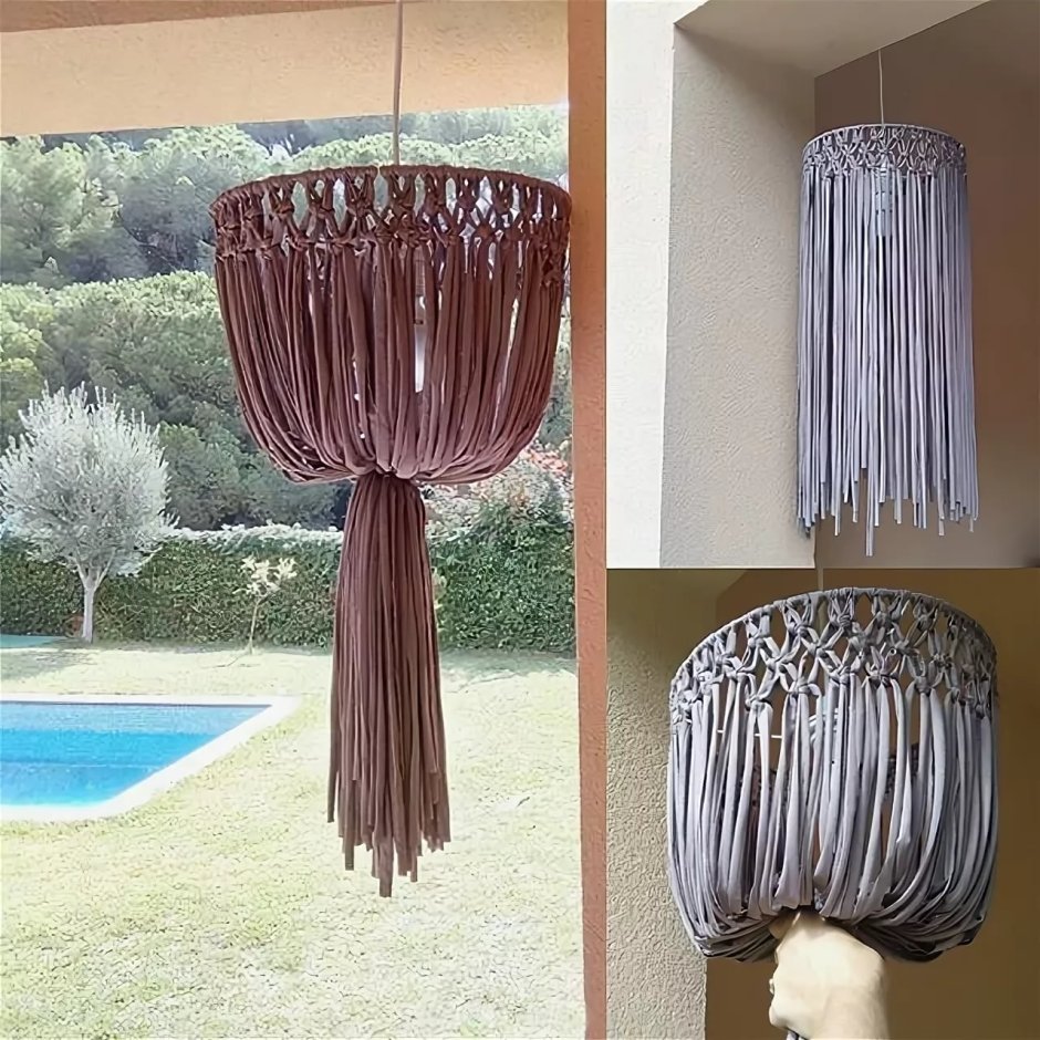 Люстра макраме