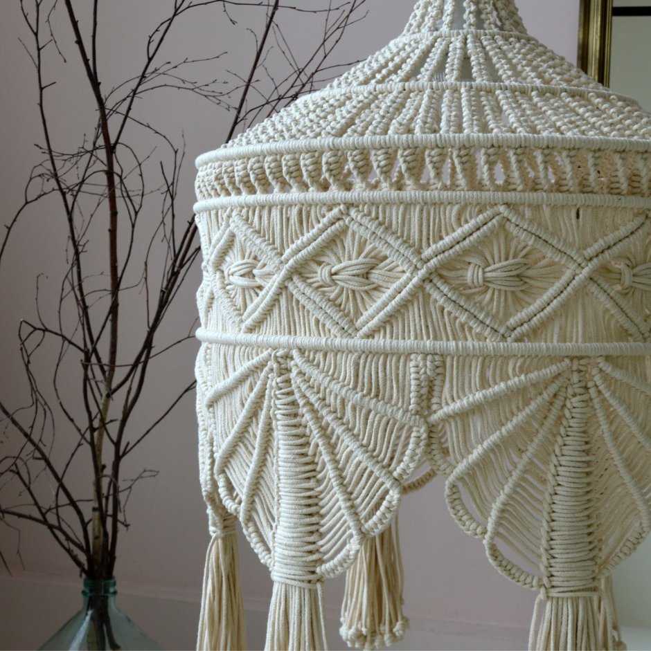 МК абажур макраме