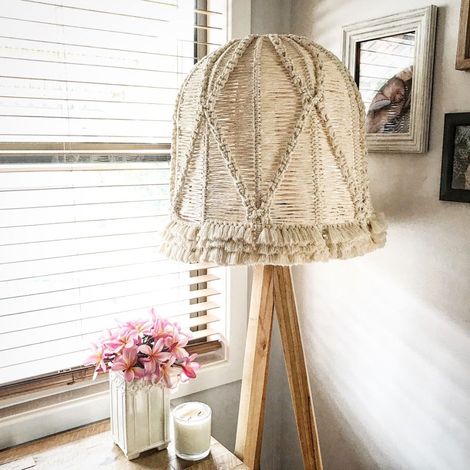 Макраме абажур для люстры