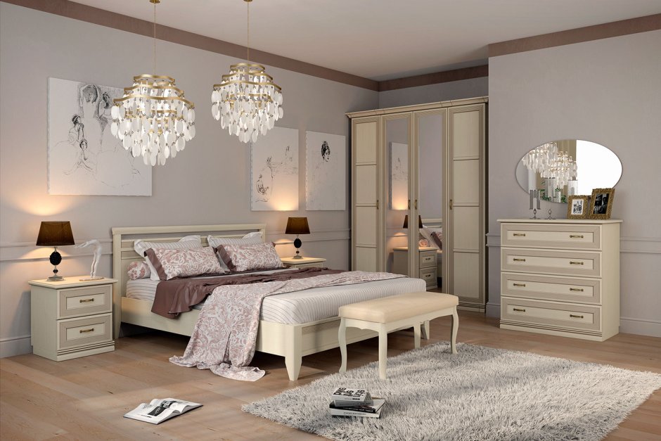 Спальня Адажио Ангстрем цвет Валенсия