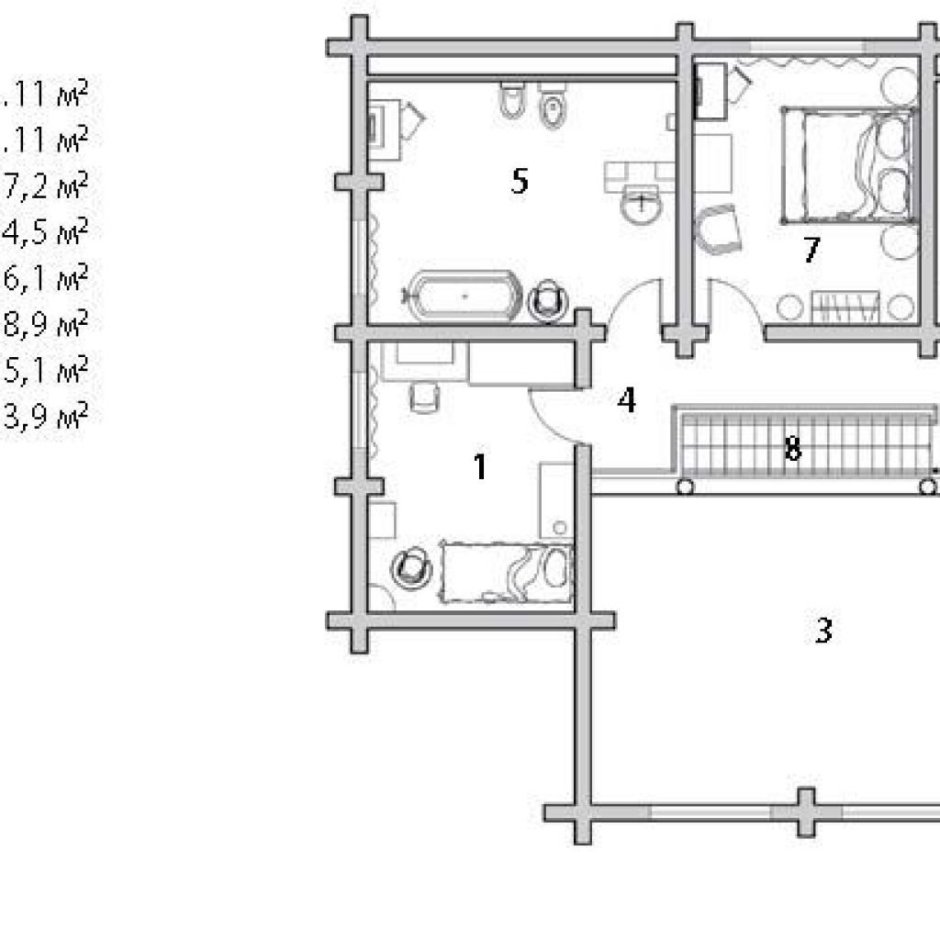 Изба пятистенок планировка