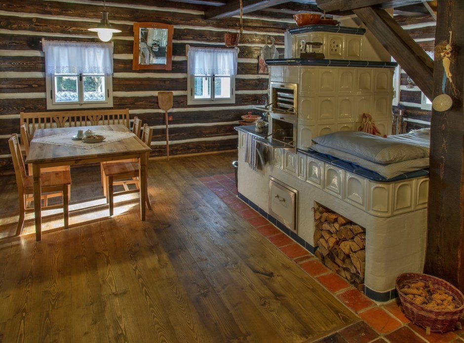 План русской избы 19 века