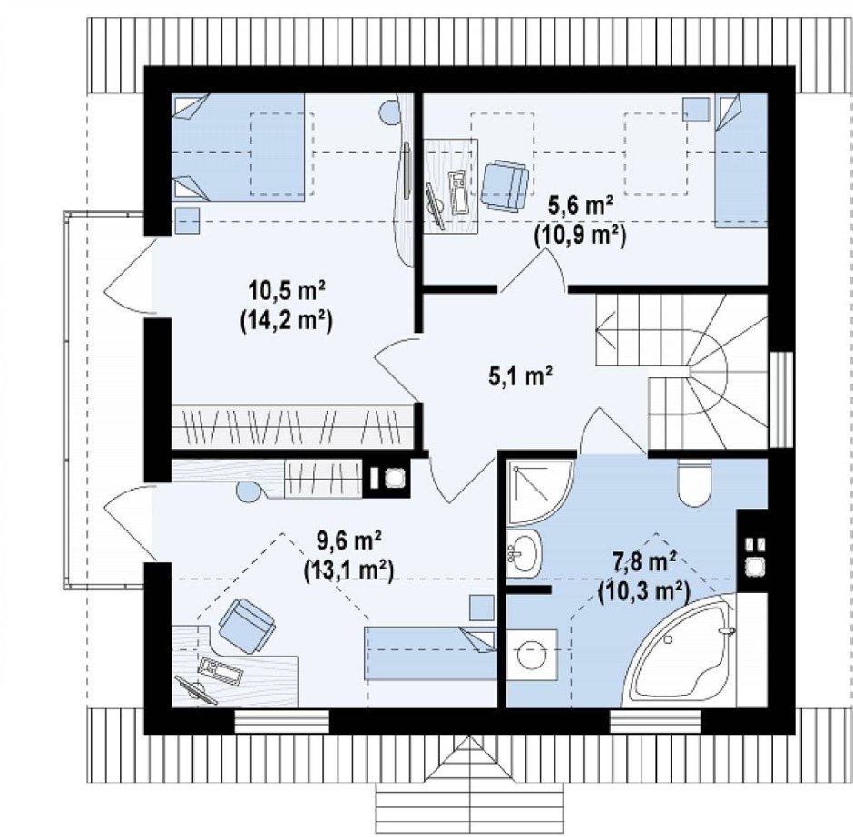 Дом из газобетона 110 кв м одноэтажный