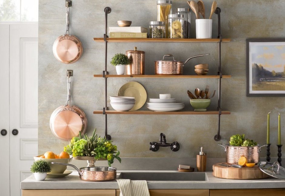 Кухня из стеллажей