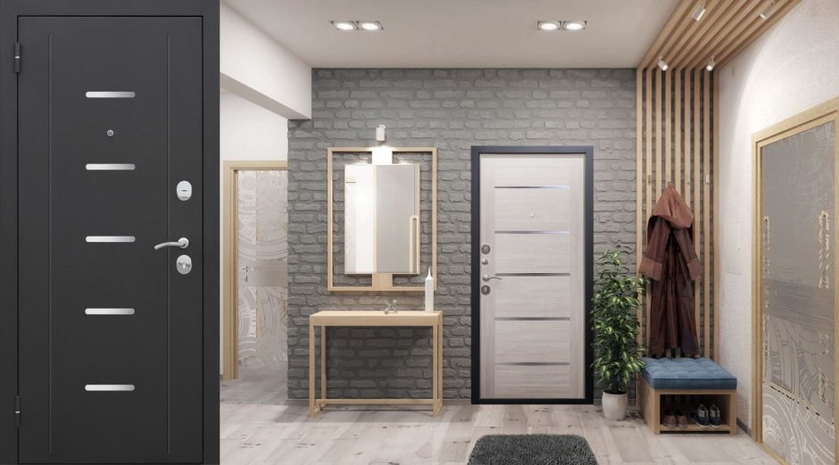 Зеркальная дверь межкомнатная