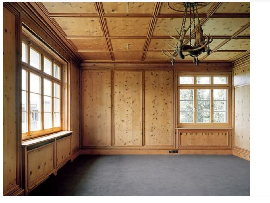 Отделка стен фанерой